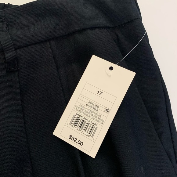 A NEW DAY Pleated Elastic Back Waist Wide Leg Slacks Pants w/Pockets NWT - Picture 10 of 13